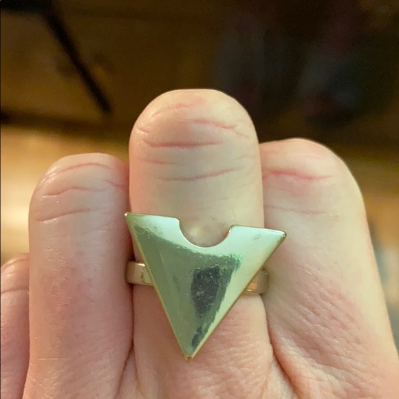 3/$13 gold triangle ring - Picture 2 of 4